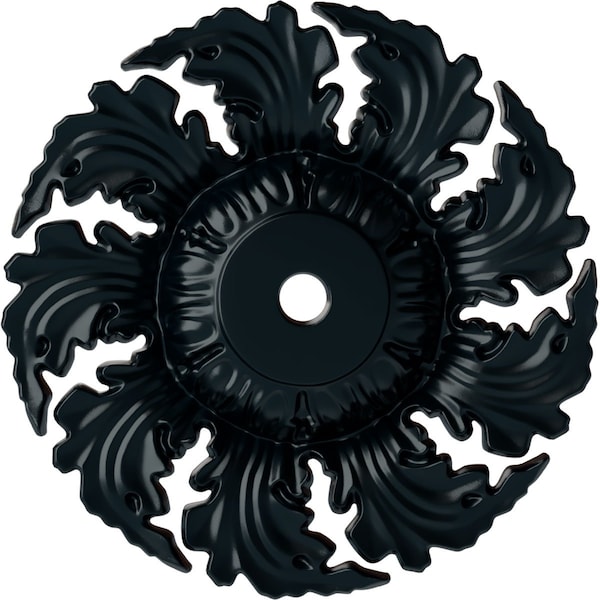 Ekena Millwork Needham Ceiling Medallion (Fits Canopies up to 4 1/4"), Hnd-Painted Night Shade, 14 5/8"OD x 2 1/4"P CM14NENSF - main